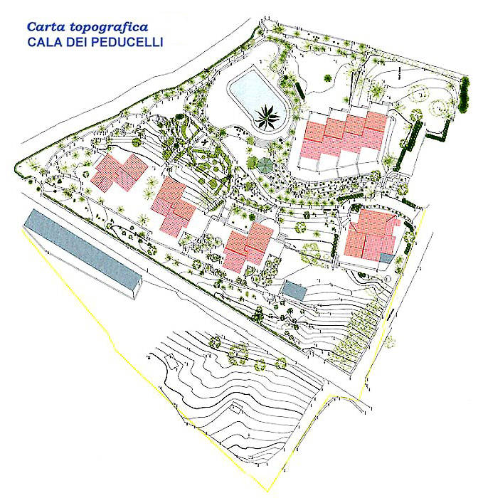 Carta Topogafica Residence Appartamenti Cala dei Peducelli